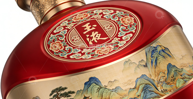 高清大图下载【趣麦麦图】中国风格白酒包装设计