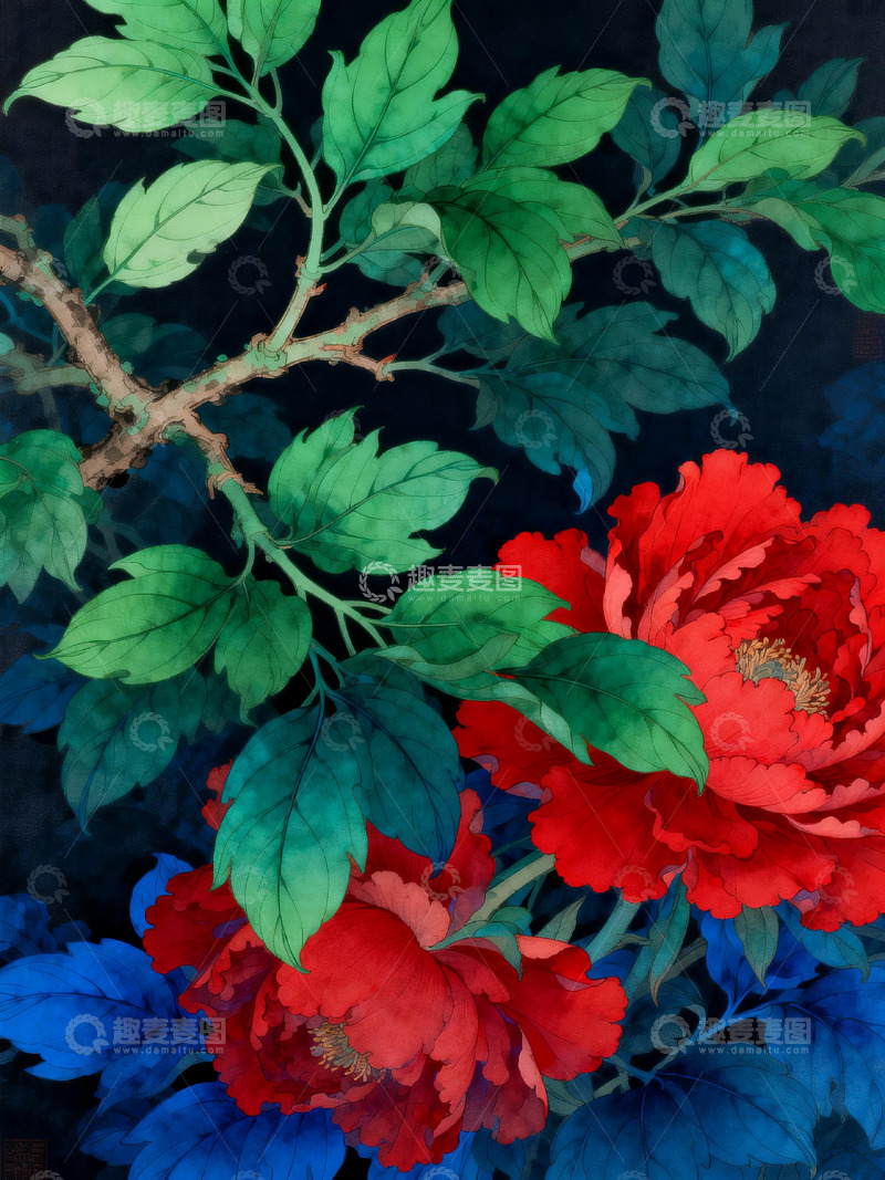 高清大图下载【趣麦麦图】国风韵味的插画2