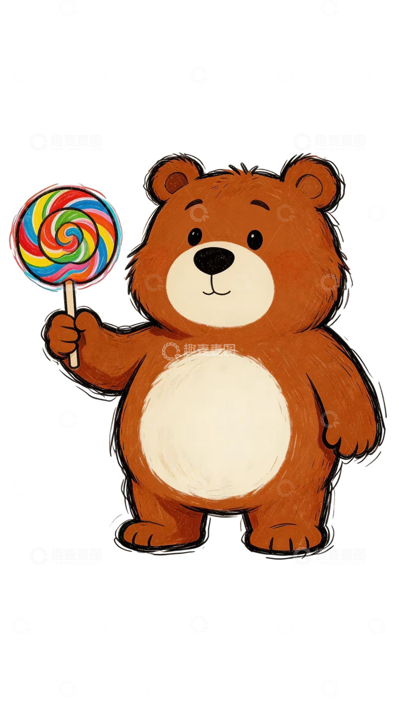高清大图下载【趣麦麦图】卡通小熊熊素材