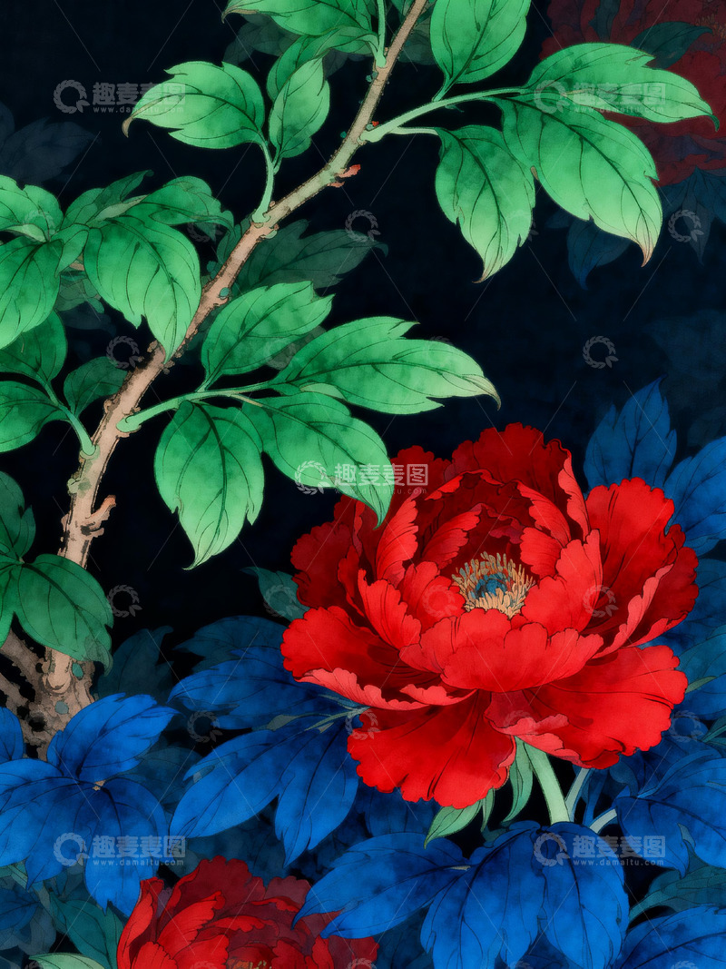 高清大图下载【趣麦麦图】国风韵味的插画8