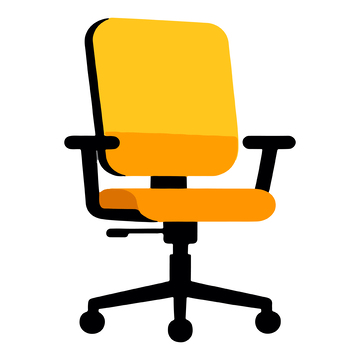 简约风格办公椅矢量图标