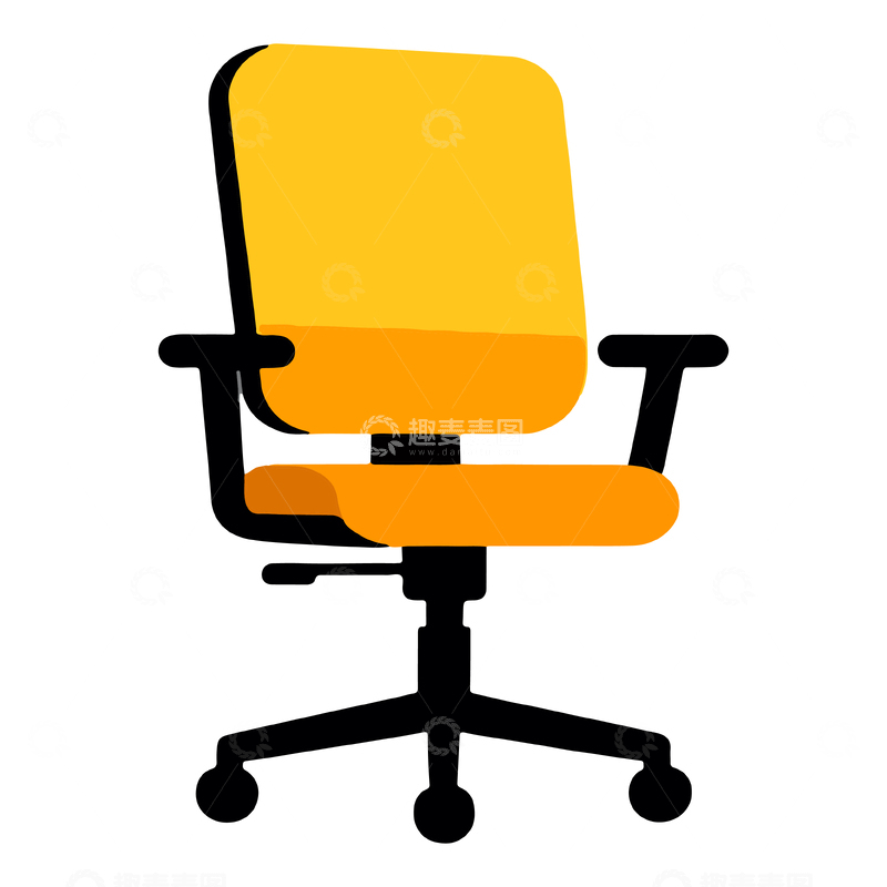源文件下载【趣麦麦图】简约风格办公椅矢量图标