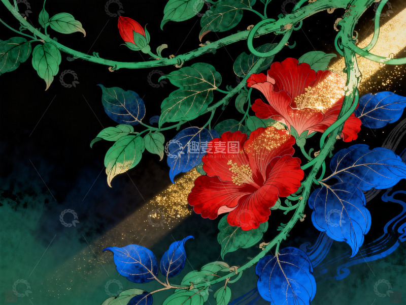 高清大图下载【趣麦麦图】国风韵味的插画10