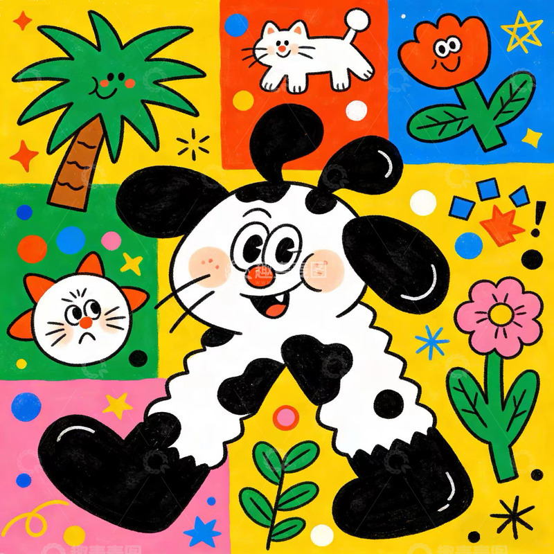 高清大图下载【趣麦麦图】线条风涂鸦素材