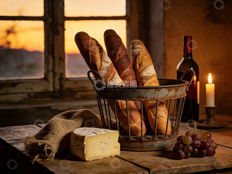 高清大图下载【趣麦麦图】温馨窗前景象美食摄影