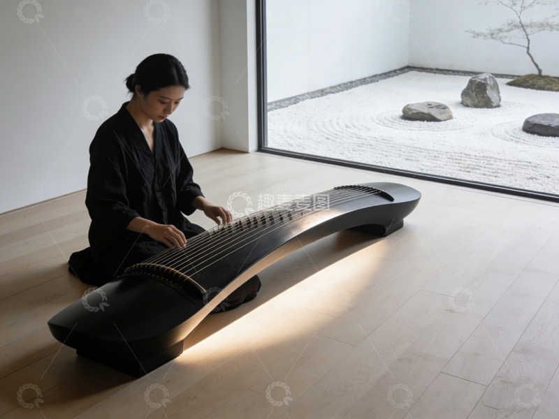 高清大图下载【趣麦麦图】古风琴韵禅意空间