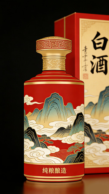 国风白酒包装设计素材