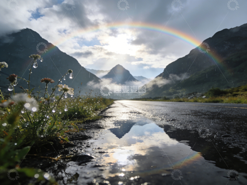 高清大图下载【趣麦麦图】自然山水彩虹美景风光摄影