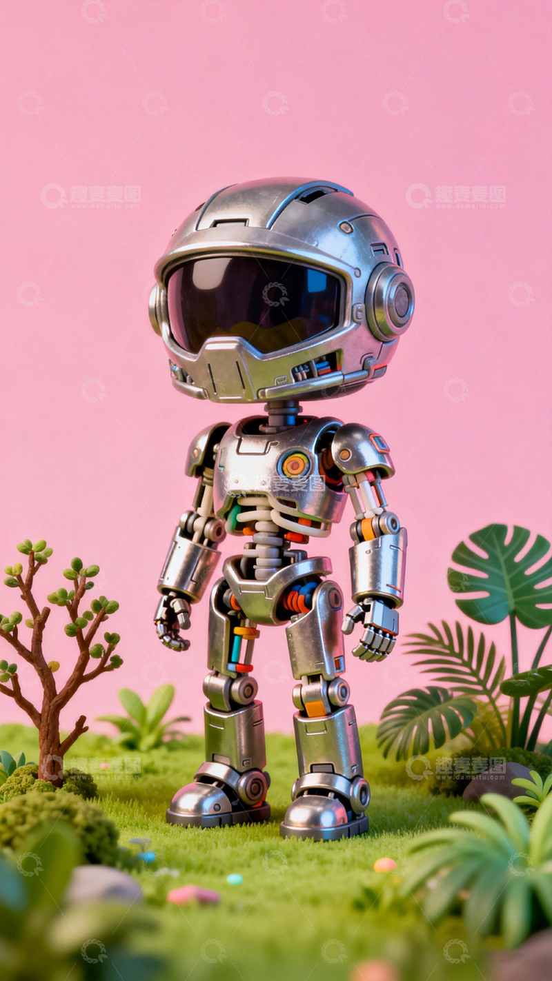 高清大图下载【趣麦麦图】未来科技机器人模型摄影