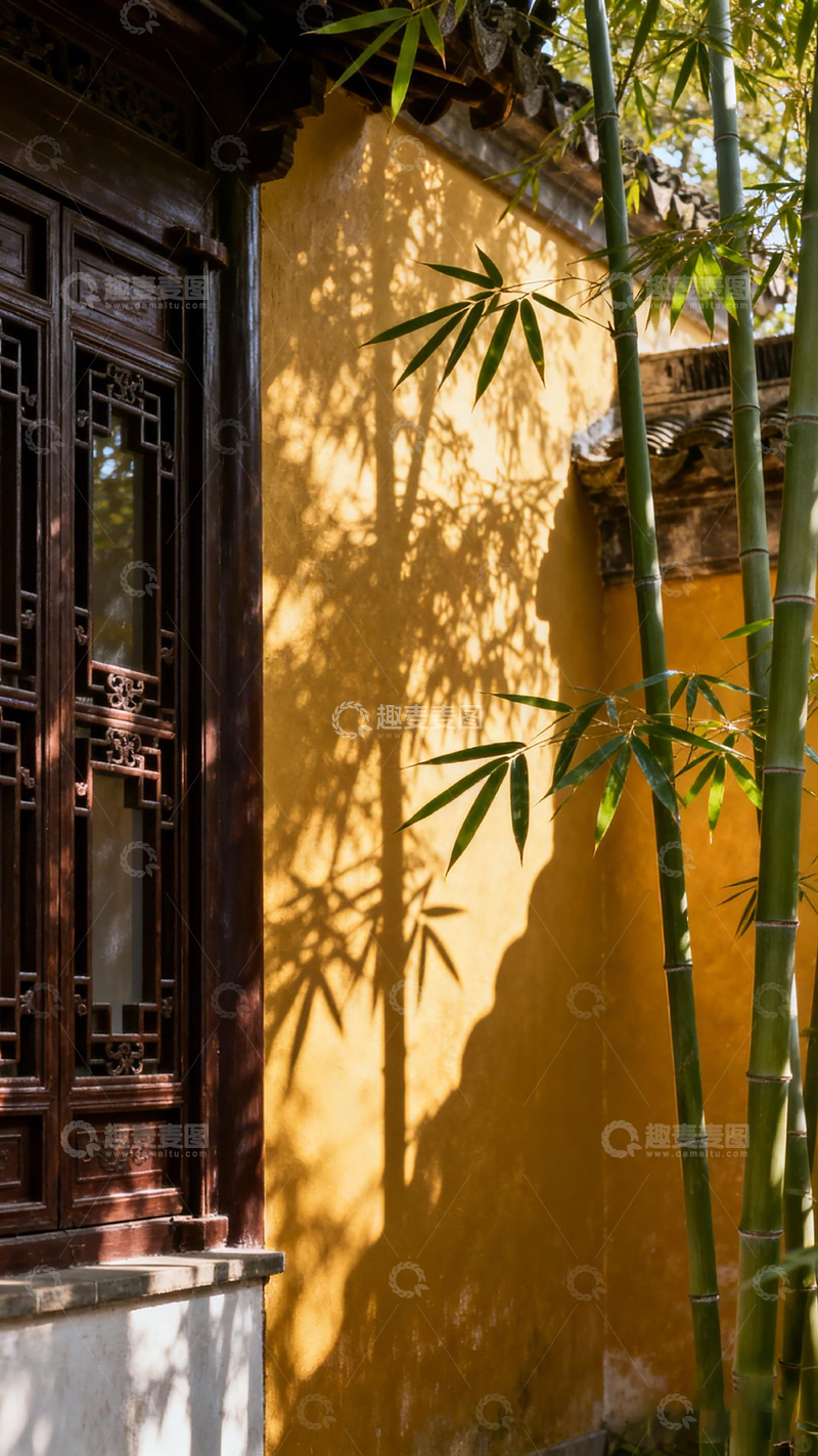 高清大图下载【趣麦麦图】古典庭院光影风光