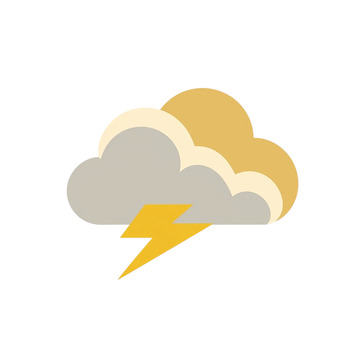 暴风来袭的雷云奇观