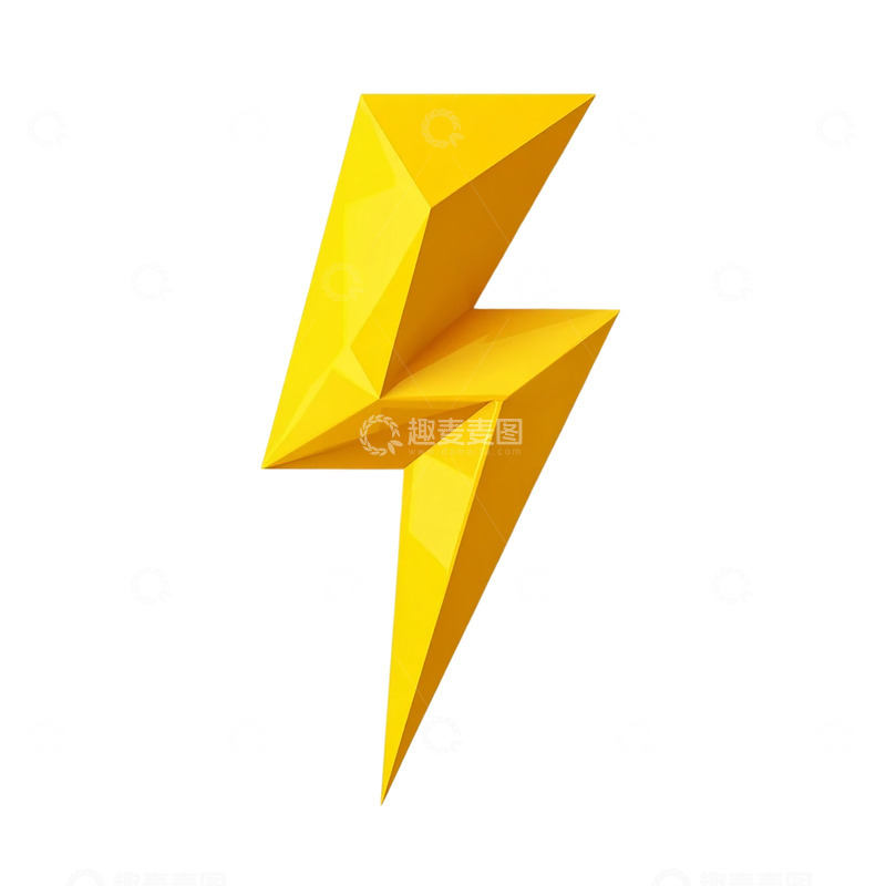 高清大图下载【趣麦麦图】未来科技的闪电符号