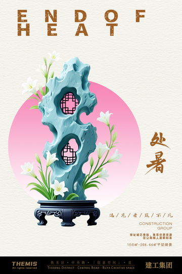 处暑节气装饰海报设计