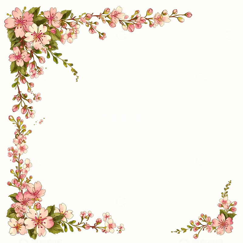 高清大图下载【趣麦麦图】春日花角点缀梦幻时光