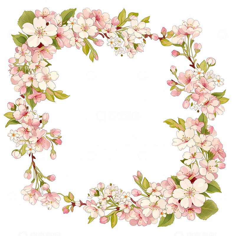 高清大图下载【趣麦麦图】春日花影环绕梦幻之境