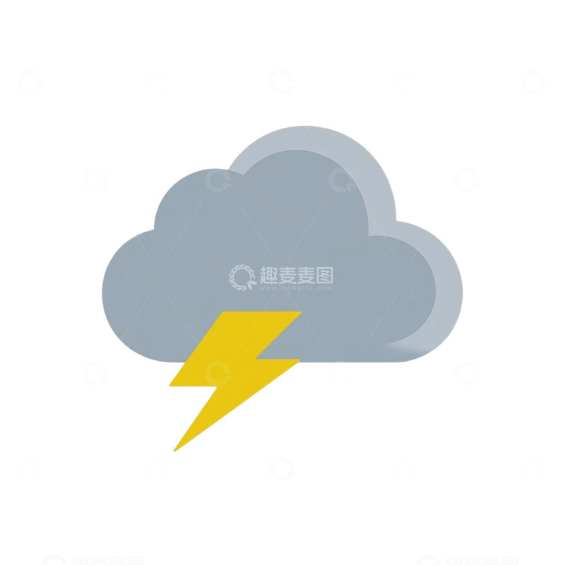 高清大图下载【趣麦麦图】雷暴云中闪电的狂舞