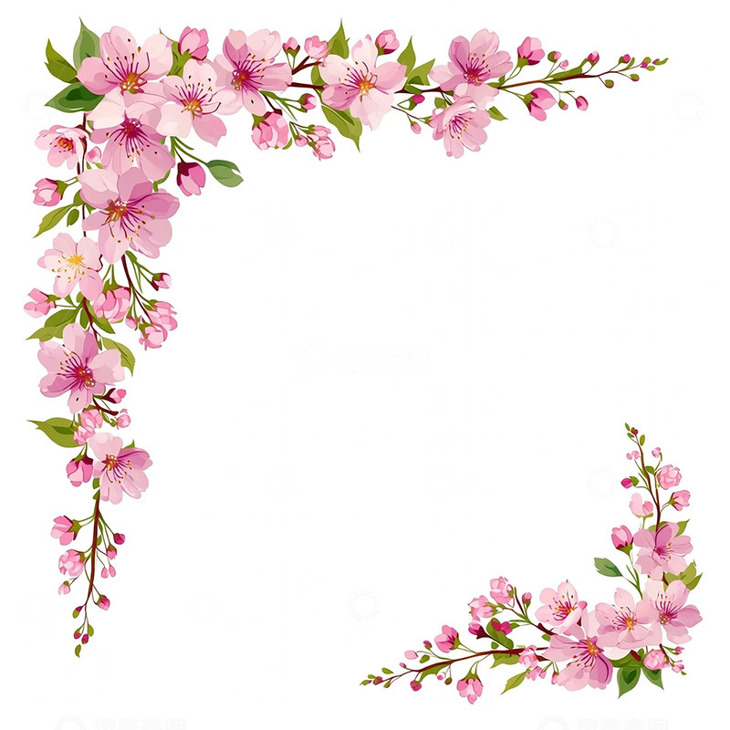 高清大图下载【趣麦麦图】春意盎然花角落奇遇记