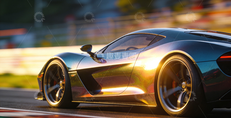 高清大图下载【趣麦麦图】超跑赛车游戏画面