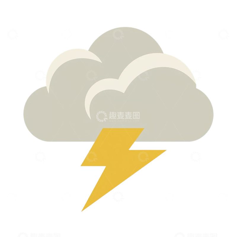 高清大图下载【趣麦麦图】雷电风暴中的阴云交响