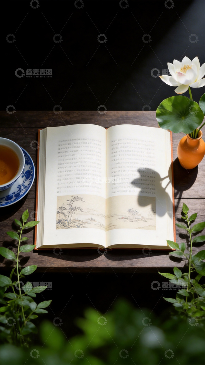 高清大图下载【趣麦麦图】禅意的沏茶场景5