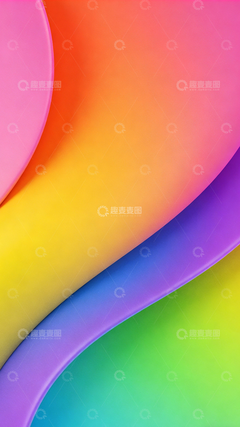 高清大图下载【趣麦麦图】渐变色彩抽象艺术壁纸