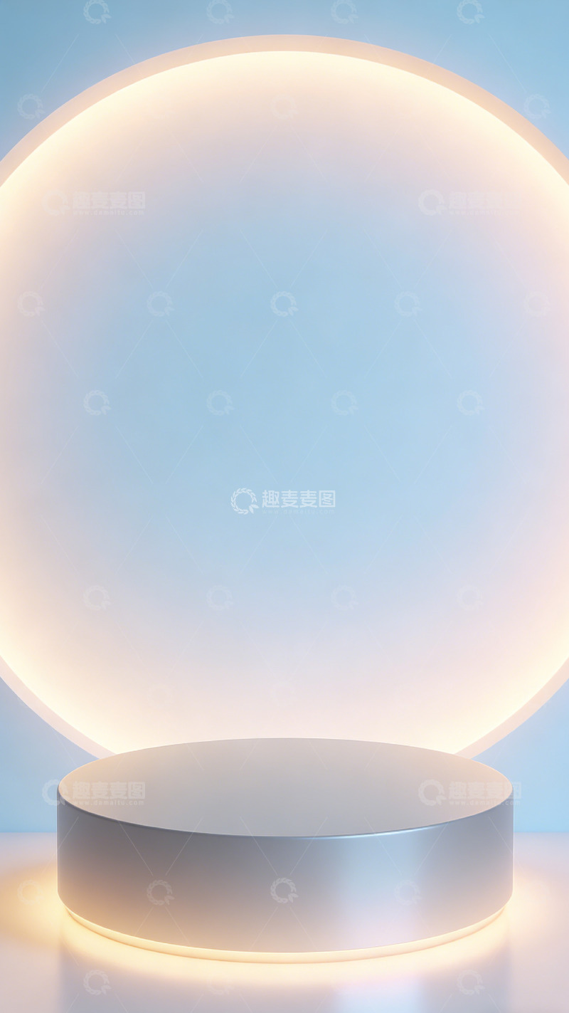 高清大图下载【趣麦麦图】简约光影展示台设计