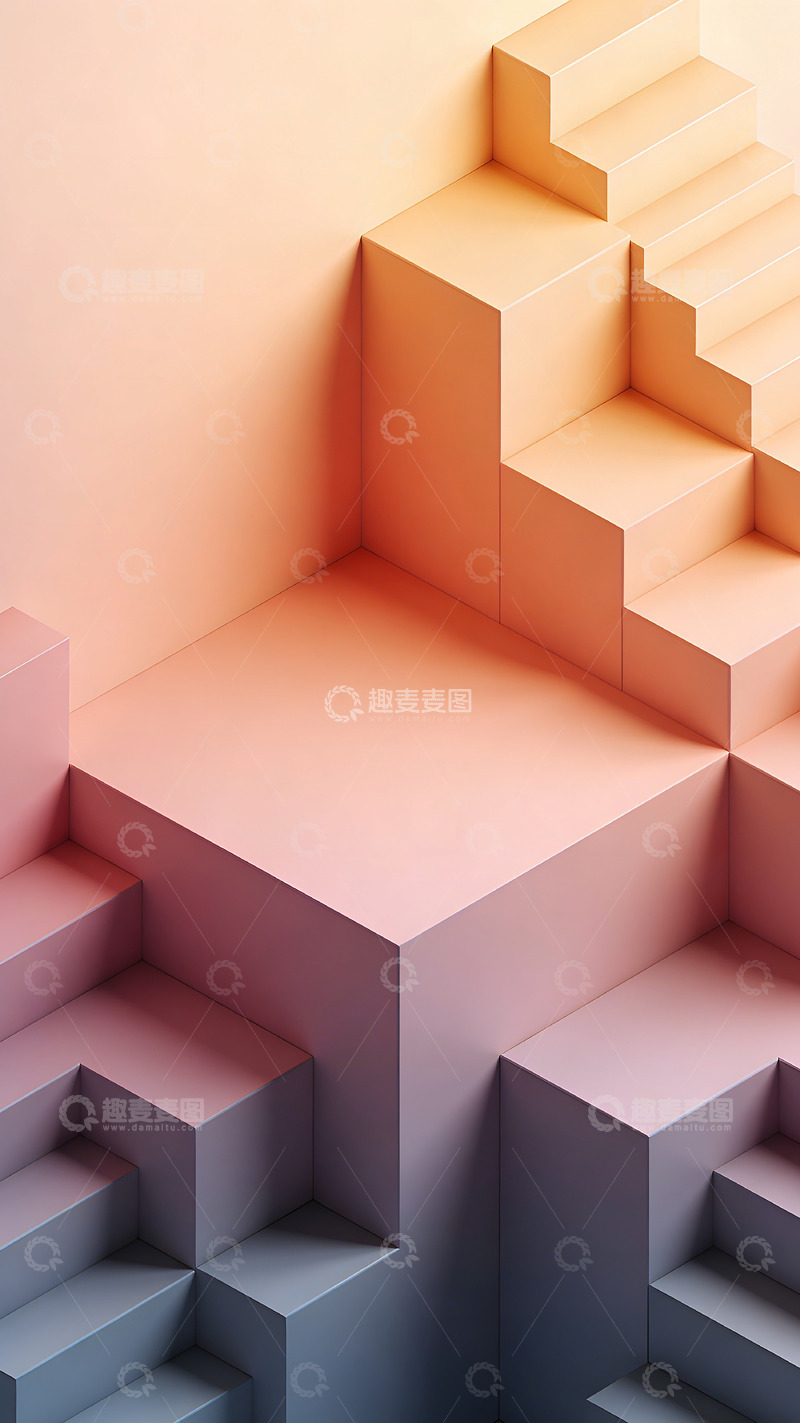 高清大图下载【趣麦麦图】立体几何楼梯设计