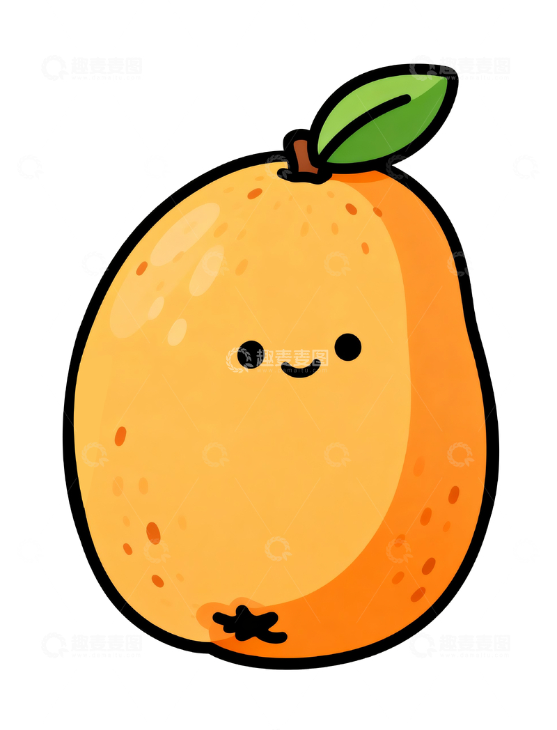 源文件下载【趣麦麦图】简笔画枇杷4