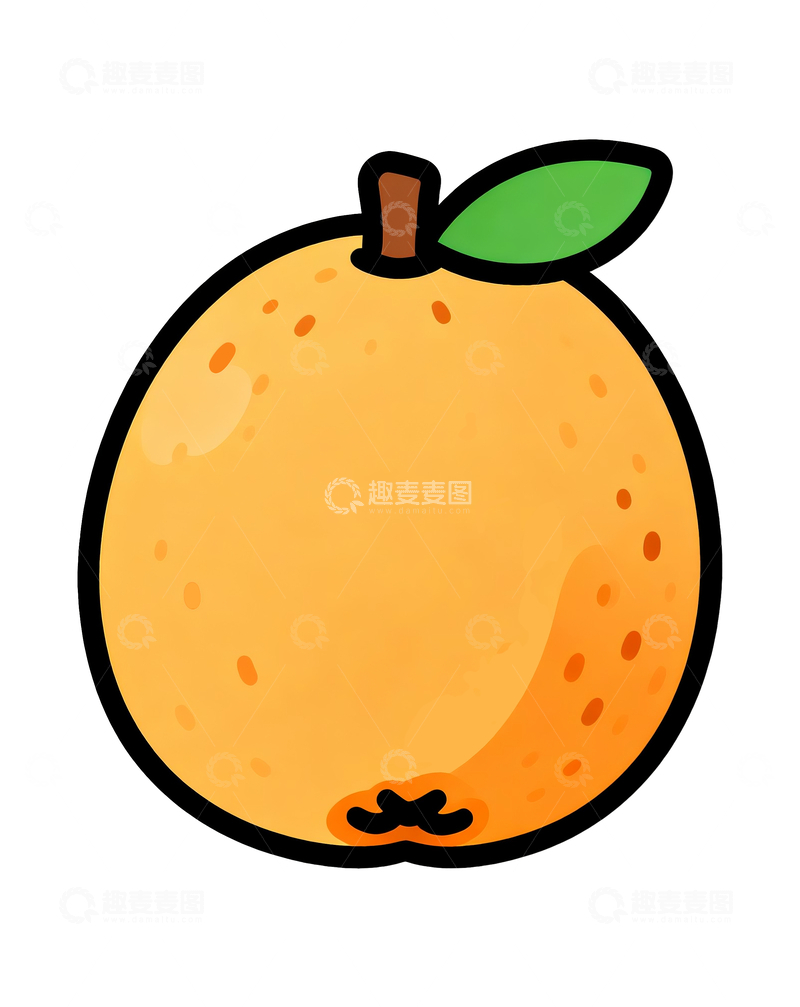 源文件下载【趣麦麦图】简笔画枇杷3