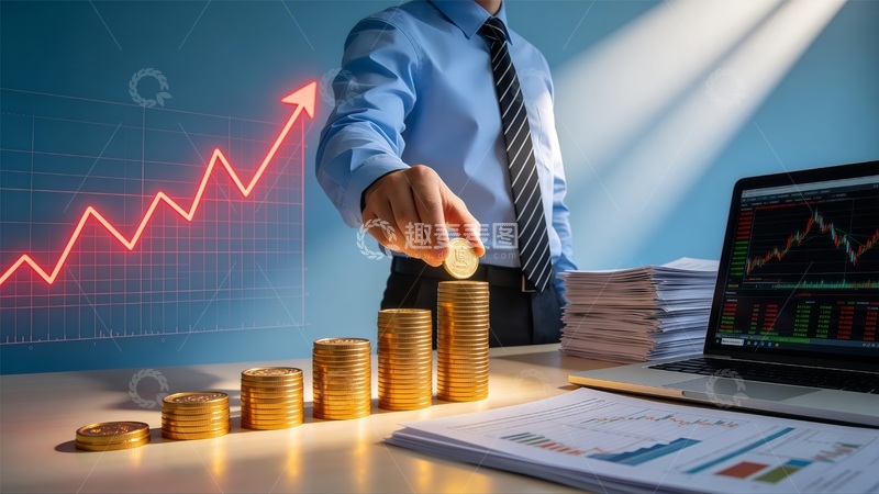 高清大图下载【趣麦麦图】金融投资增长图表分析