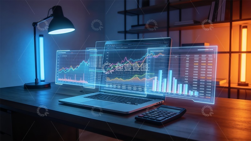 高清大图下载【趣麦麦图】科技金融办公场景