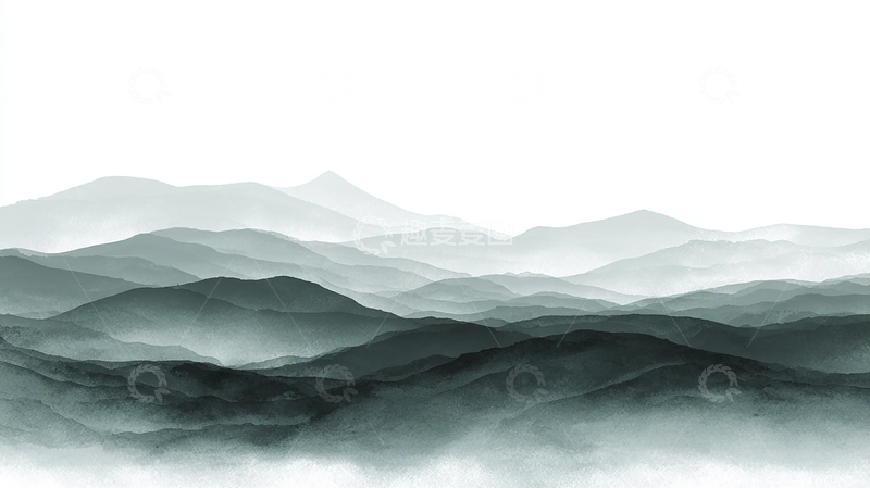 高清大图下载【趣麦麦图】起伏山峦的诗意幻想