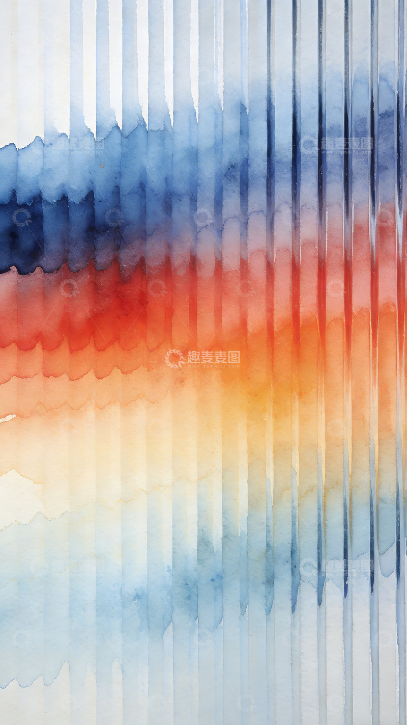 高清大图下载【趣麦麦图】水彩抽象艺术风景画
