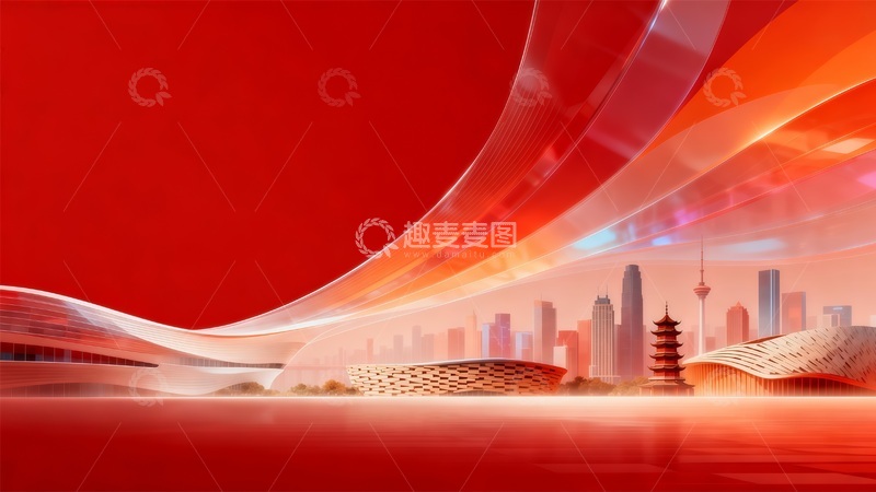 高清大图下载【趣麦麦图】未来都市风光科技建筑概念图