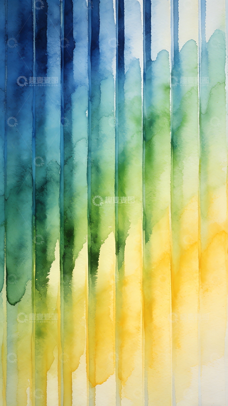 高清大图下载【趣麦麦图】水彩抽象艺术装饰画