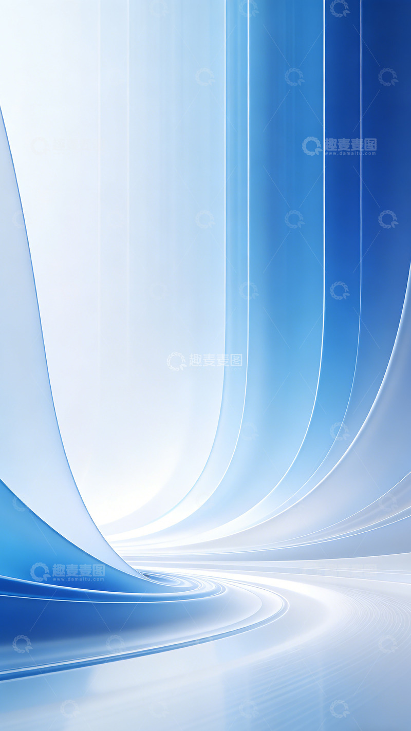 高清大图下载【趣麦麦图】蓝调未来科技感背景图