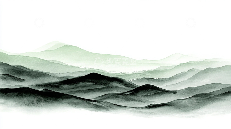 高清大图下载【趣麦麦图】起伏山丘的梦幻绘卷