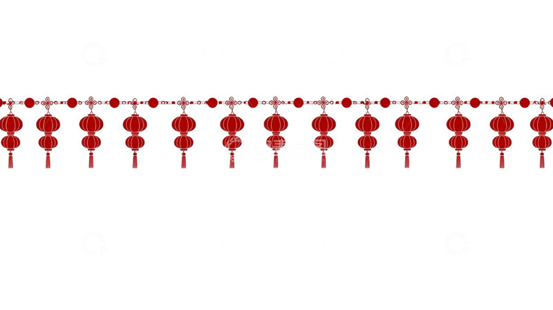 高清大图下载【趣麦麦图】灯笼流苏点缀夜空华彩