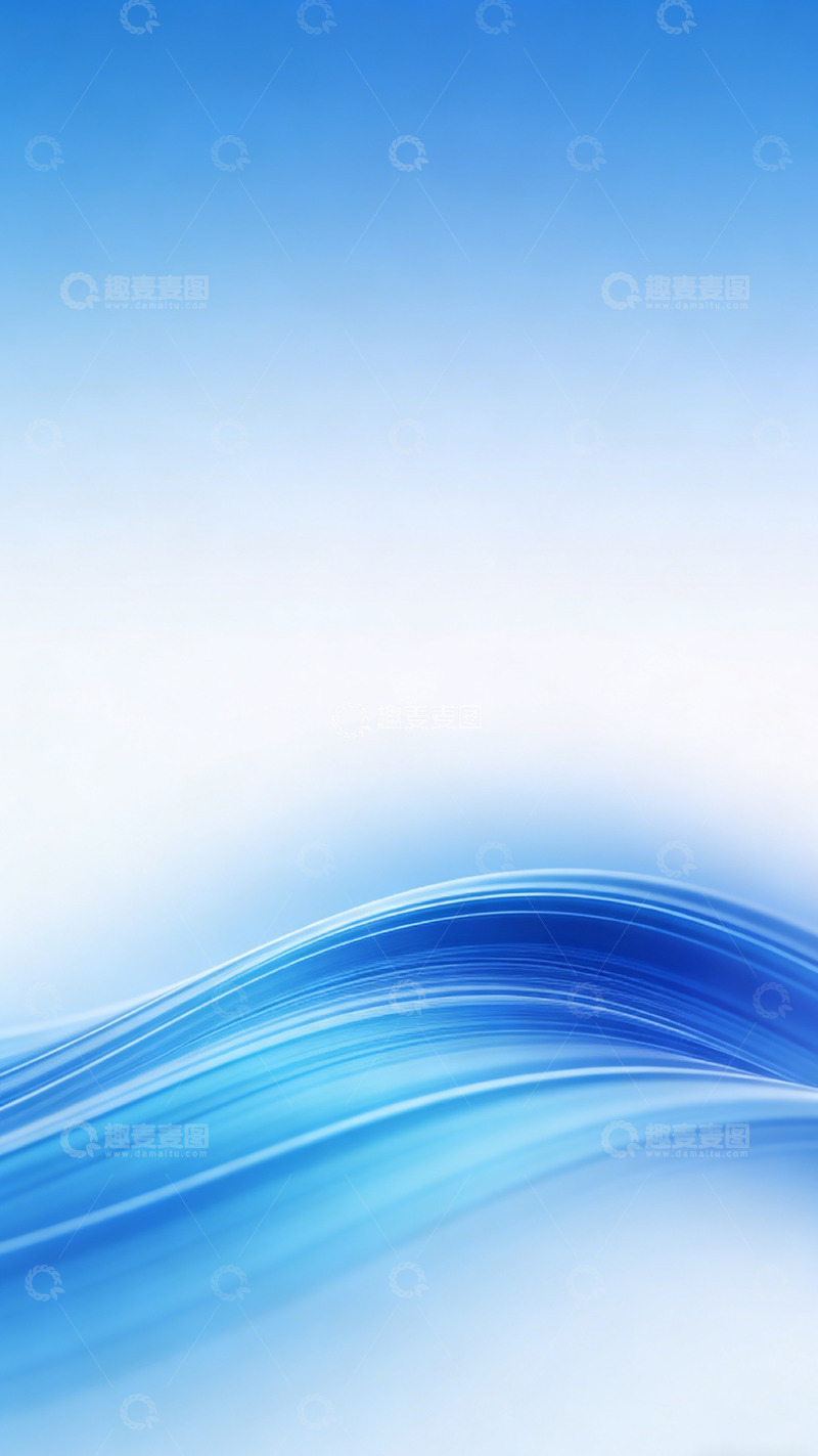 高清大图下载【趣麦麦图】蓝色波浪抽象蓝色背景