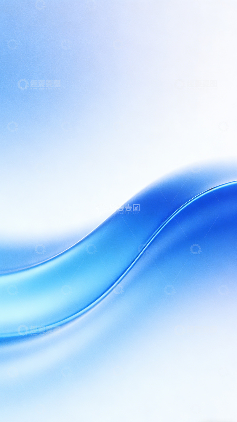 高清大图下载【趣麦麦图】蓝色流动抽象艺术壁纸