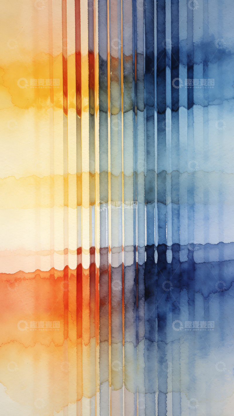 高清大图下载【趣麦麦图】水彩抽象色彩艺术装饰设计