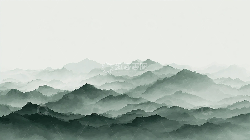 高清大图下载【趣麦麦图】起伏山峦奇幻梦境