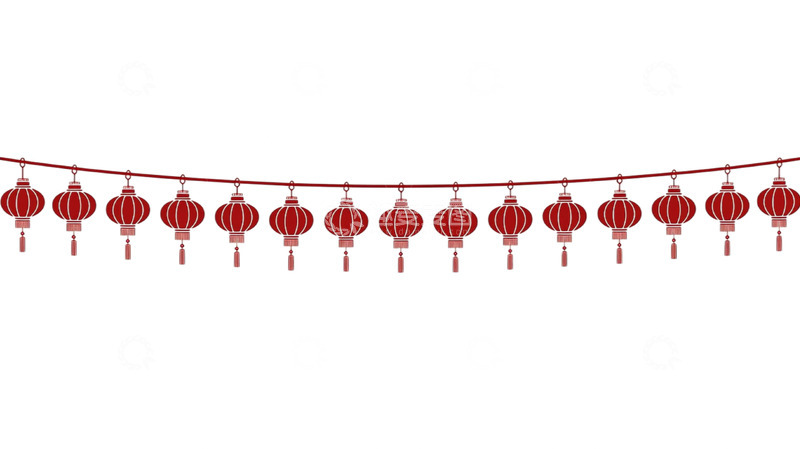 高清大图下载【趣麦麦图】灯笼流苏演绎节日华彩