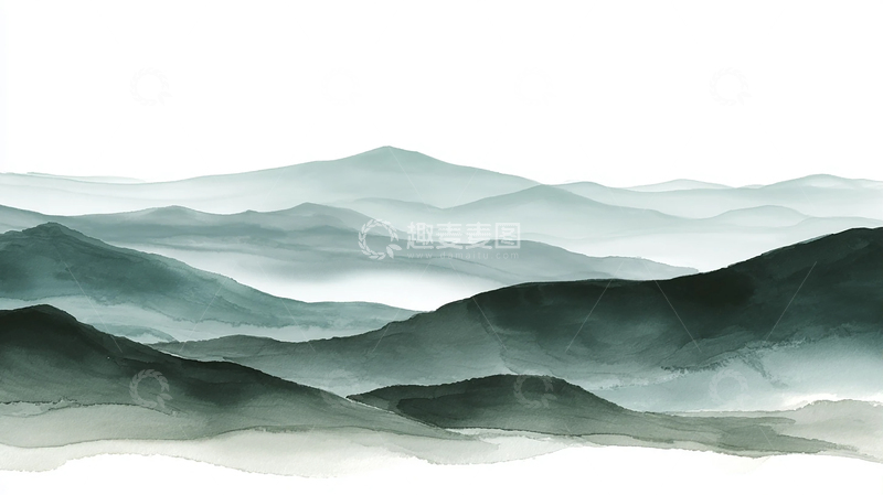 高清大图下载【趣麦麦图】起伏山峦的梦境之歌