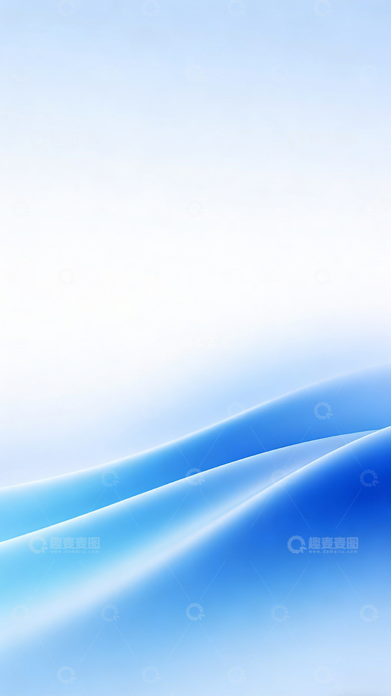 高清大图下载【趣麦麦图】蓝白渐变波纹抽象背景