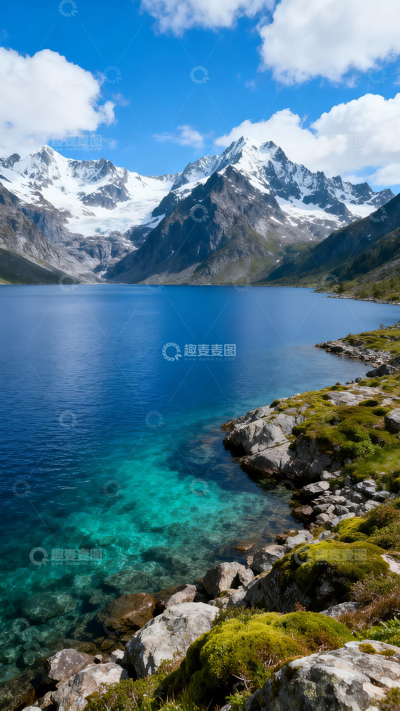 高清大图下载【趣麦麦图】雪山湖泊风景摄影2