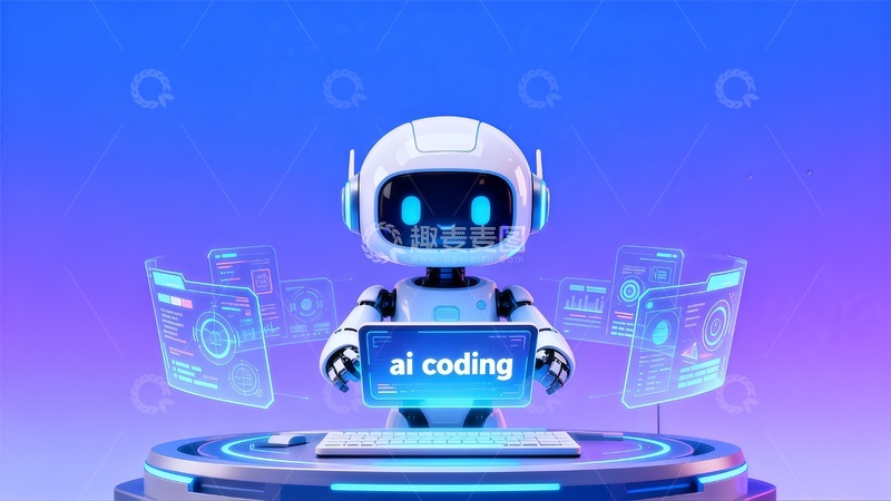 高清大图下载【趣麦麦图】AI机器人编程设计图