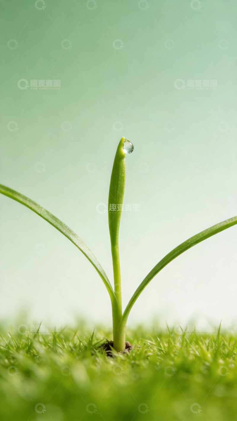 高清大图下载【趣麦麦图】破土而出的嫩芽1