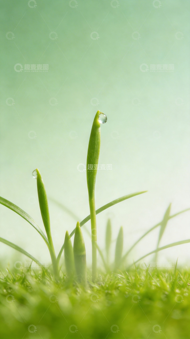 高清大图下载【趣麦麦图】破土而出的嫩芽4