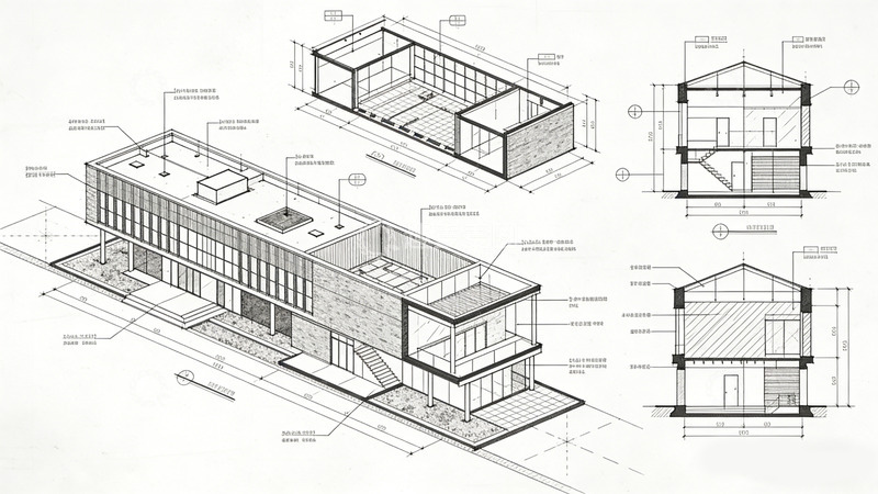高清大图下载【趣麦麦图】建筑设计图纸草图平面图
